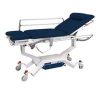 Divan d'examen mixte électrique Promotal iDuolys sur roues - Roues diam. 125 mm et étriers escamotables