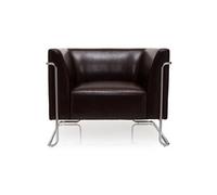 hjh OFFICE Fauteuil rembourré Curacao Similicuir Marron