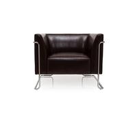 hjh OFFICE Fauteuil rembourré Curacao Similicuir Marron