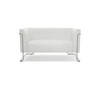 HJH Office – Canapé lounge Curacao – Similicuir – Blanc