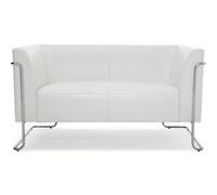 hjh OFFICE Canapé Lounge Curacao Similicuir Blanc