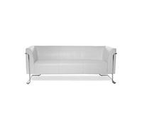 Divan lounge CURACAO similicuir 3 places blanc hjh OFFICE Blanc G
