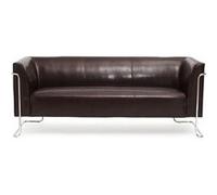 Divan lounge CURACAO similicuir 3 places marron