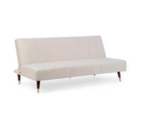 DIVANO-LETTO ALMA 3 POSTI BEIGE EFFETTO VELLUTO 180X88X82H CM