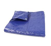 DIVCHI Bâche imperméable et polyvalente avec œillets renforcés | Tapis de sol | Housse | Camping | Bateau | Randonnée (bleu, 3 x 3 m)