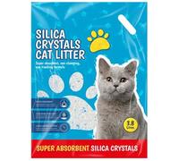 DIVCHI Litière pour Chat en silice 3,8 L - Cristaux de litière Non agglomérante - Ultra absorbante, séchage Rapide et Faible poussière, granulés de Cristal de contrôle des odeurs, Facile à Nettoyer