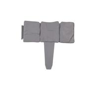 DIVCHI Lot de 10 Bordures de pelouse en Plastique Effet Pierre Grise
