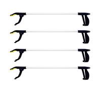DIVCHI Lot de 4 ramasse-litière de 76,2 cm avec pointe magnétique, portée étendue, poignée confortable et aide multifonction pour les personnes âgées et handicapées, idéal pour ramasser les déchets,