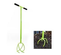 DIVCHI Motoculteur manuel à main avec une grande griffe amovible, outil de griffe de jardin à long manche, aérateur de pelouse pour jardinier et bac à plantes (Cultivateur)