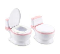 DIVCHI Pot d'apprentissage de la propreté pour bébé avec bol amovible et coussin doux pour garçons et filles - Toilettes réalistes (rose)