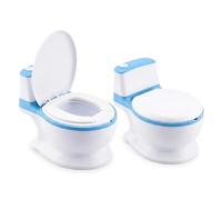 DIVCHI Pot d'apprentissage de la propreté pour bébé avec bol amovible et coussin doux pour garçons et filles, toilettes réalistes (bleu)
