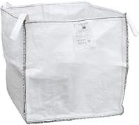 DIVCHI Sacs de construction en vrac FIBC - 1 tonne, en matériau tissé de qualité industrielle et sacs de stockage avec poignées | Sans logo | Sac géant durable pour usage en construction, jardin et