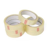 DIVCHI Sellotape Lot de 6 rouleaux de ruban adhésif transparent multifonction pour sceller des boîtes, cadeaux et emballages de colis (moyen - 24 mm x 66 m x 36 m)