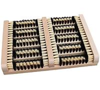 DIVCHI Tapis de porte en bois pour extérieur, grattoir à bottes, brosse à chaussures, nettoie en profondeur, élimine la saleté extérieure, la neige, la boue et le sable. Nettoyant pour construction et