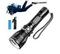 Dive Flashlight - 3-Mode Rechargeable Waterproof LED Torch, Powerful High-Brightness Diving Light, Durable Underwater Illumination, Compact Outdoor Safety Equipment | Night Use During Diving And Outdo