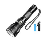 Dive Flashlight - 3 Mode Rechargeable Waterproof Powerful, 6.5x1.81x1.18 inches LED Diving Flashlight Torch for Night Outdoor Sports Safety Activities Camping Hiking Exploration