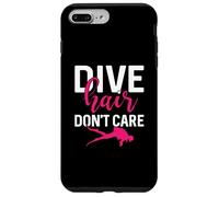 Dive Hair Don't Care Funny Scuba Diving Dive Diver Women Coque pour iPhone 7 Plus/8 Plus