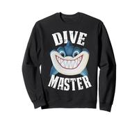 Dive Master Requin de plongée avec Grand Sourire Sweatshirt
