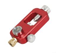 Dive Ready Gear Essential Outil de remplissage de réservoir de plongée avec jauges transparentes et poignée ergonomique (noir (rouge (cadran psi))