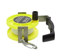 Dive Reel Spool - 290Ft Nylon Guideline, Adjustable Tension Puller, Ergonomic Grip Handle, Durable Underwater Line Tool | Reliable Navigation Accessory, Ideal For Snorkeling Spearfishing Boat