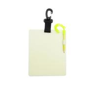 Dive Slate - Carnet sous- avec crayon et clip, planche de plongée lumineuse phosphorescente dans l'obscurité | Carnet de notes de plongée avec tuba, pour la plongée sous-marine, pour la plongée