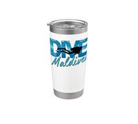 Dive The Maldives T-shirt de plongée Gobelet isotherme en acier inoxydable double paroi