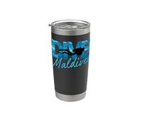 Dive The Maldives T-shirt de plongée Gobelet isotherme en acier inoxydable double paroi