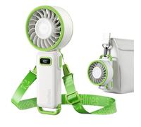 Diveblues Mini Ventilateur Portable Turbo,100 Vitesses à Flux d’Air Puissant 7,4 m/s, Petit Ventilateur de Poche Pliable 4-en-1 pour Main, Cou ou Table, Rechargeable pour Été, Voyage et Extérieur