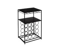 DIVEN - Desserte Porte-Bouteilles Métallique Noire - Altobuy Noir