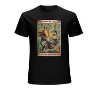 Diver and Octopus Everything Will Kill You So Choose Something Fun T-Shirt Mens Man Black M