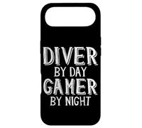 Diver by Day Gamer by Night Underwater Deep Sea Free Diving Coque pour iPhone Air