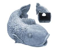 Diverateur De Gouttière De Sculpture De Poisson - Supa De Pluie En Résine, Extension Réaliste En Plein Air Pour Le Flux D'eau, Accent De Jardin De Patio De Pelouse Décoratif | Conception Dynamique