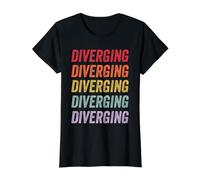Divergence T-Shirt Graphique avec Valeur, Femme, Noir, M