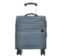 Divergent Retail DR543 Valise cabine à coque souple sous le siège | Nylon jacquard 900D | 8 roues doubles pivotantes | Serrure à combinaison TSA | 2 poches avant zippées | Extensible | Frêne