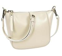Divergent Retail Petit sac à bandoulière en cuir pour femme - Pochette en cuir véritable et sac à bandoulière - Tanner, blanc, Small