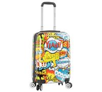 Divergent Retail Valise rigide extensible à 4 roues Motif bande dessinée, Noir , Cabin, Valise