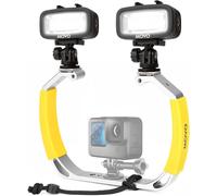 Diverig1 Xl Kit De Plongée Avec Lumières Led Étanches¿Compatible Avec Gopro Hero,Hero5,Hero6,Hero7,Hero8,Hero9,Hero10 Et Dji Osmo Action Cam¿Accessoires De Plongée Pour Caméra