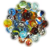 Divers 80 Billes en Verre Mélange de 80 Billes Translucides de 16 mm