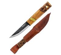Divers Couteau Condor Mini Indigenous Puukko Carbone 1095 Manche Noyer Etui Cuir Made El Salvador Mixte Adulte, Marron