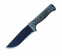 Divers Crotalus Carbon 1075 Made El Salvador Couteau à Lame Fixe Mixte Adulte, Gris