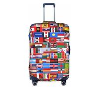 Divers drapeaux, housses de valise, motifs personnalisés, adaptés pour une utilisation professionnelle et extérieure, blanc, S