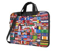 Divers drapeaux imprimés pour ordinateur portable, sac à bandoulière, porte-documents, facile à utiliser lors de vos voyages d'affaires