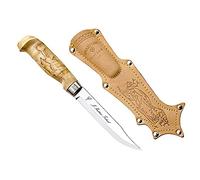 Marttiini Lynx 139 acier inoxydable/bouleau madré/cuir 139010