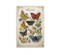 Divers Papillons d'Amérique du Nord Murale Papillon Décoration Murale Peinture Sur Toile Impression Sur Toile Affiche Decoration Pour La Décor De La Maison Salon Chambre Restaurant 16x24inch(40x60