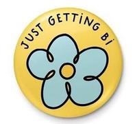 Divers - The Peach Fuzz "Getting Bi" - Button Badge 25mm