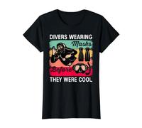 Divers Wearing Masks Before They Were Cool T-Shirt Graphique avec Valeur, Femme, Noir, S