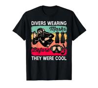 Divers Wearing Masks Before They Were Cool T-Shirt Graphique avec Valeur, Homme, Noir, XL
