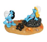 Diverse Figure Smurfette And Hefty On The Beach
