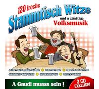 Diverse Interpreten - 120 freche Stammtisch Witze und a zünftige Volksmusik