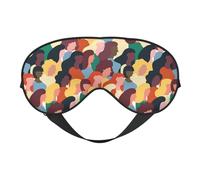 Diverse Masque de sommeil double face en soie pour femmes, masque pour les yeux bloquant la lumière réglable pour voyage, homme et femme, bandeau doux et confortable, 20 x 10 cm